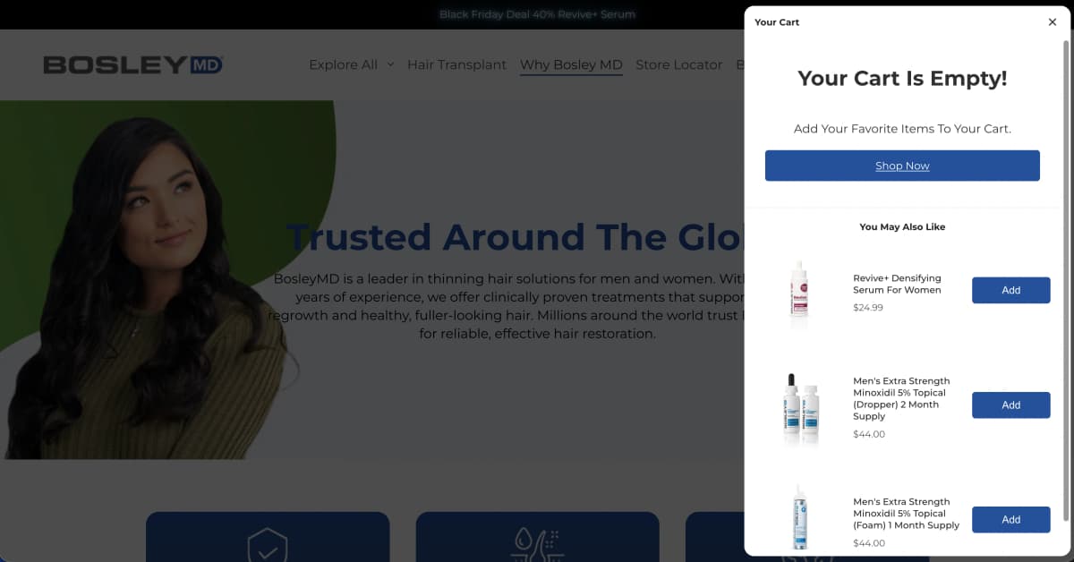 BosleyMD: Elevating Premium Hair Care Ecommerce with a Custom Shopify Experience - screenshot 3