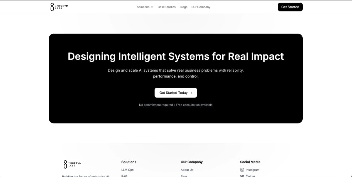 Imperym Labs: AI Systems & Intelligent Infrastructure Platform for Enterprises - screenshot 4