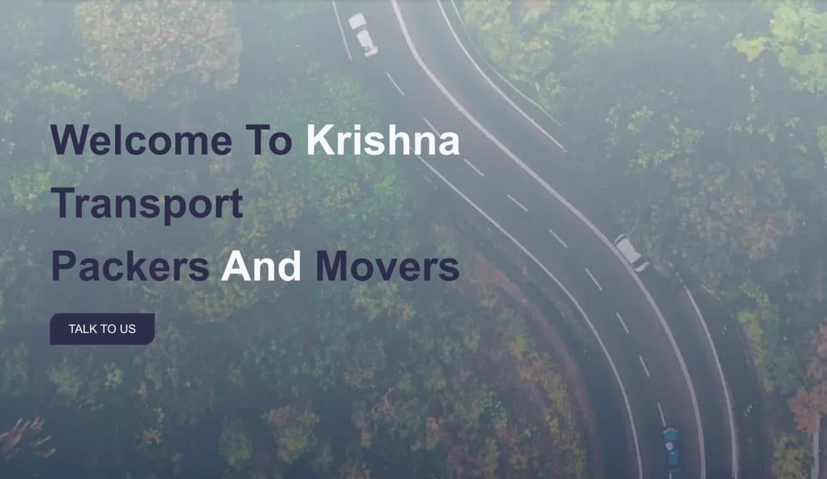 Krishna Transport Packers & Movers: A High-Performance Next.js Website for Service-Driven Growth